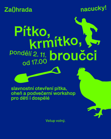 Pítko, krmítko, broučci – Slavnostní odhalení nového pítka a krmítka pro ptáky od vizuálního umělce Františka Štípka ~ František Štípek